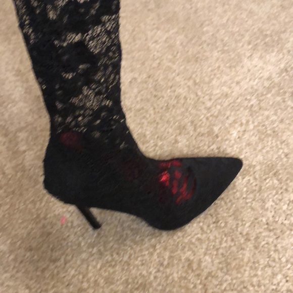 Sexy lace knee high heels!! Never worn! - Picture 5 of 10